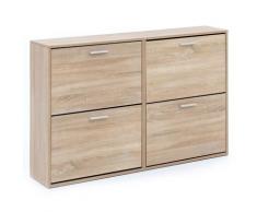 WOHNLING Schuhschrank WL5.828 Holz 120x81x24 cm Schuhregal Modern Schuhkipper
