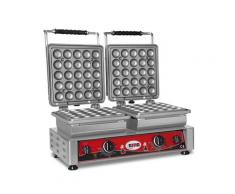 GMG - Waffeleisen Lokmia-D - 2x (Ø25 x 3,5cm x 1,7cm/3,4cm) - Wechselbare Backplatte Sehr einfach Montage - 50° bis 300°C - Leichte Reinigung