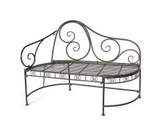 DanDiBo Bank DY140486 aus Metall Gartenbank Sitzbank 2-Sitzer 120 cm Rundbank Parkbank