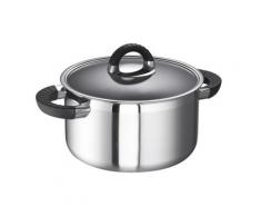 Schulte-Ufer Fleischtopf Black Betty i, Schmortopf, Gartopf, Edelstahl 18/10, 24 cm, 5.5 L, 6516-24 i