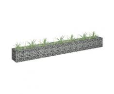vidaXL Gabionen-Hochbeet Verzinkter Stahl 270 x 30 x 30 cm