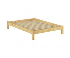 Bettgestell Kiefer natur Einzelbett 120x200 Massivholzbettgestell mit Rollrost 60.35-12