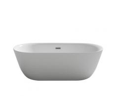 Design Badewanne LAUSANNE weiß freistehende Badewanne Badmöbel Badezimmerausstattung