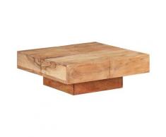vidaXL Couchtisch 80x80x28 cm Massivholz Akazie