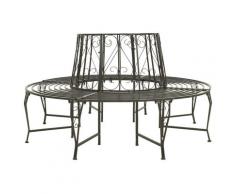 vidaXL Garten-Baumbank 160 cm Stahl