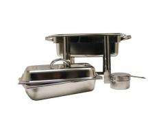 Airbrush-City Edelstahl Speisenwärmer 1/3 Warmhaltebehälter Chafing Dish 2,5 Liter