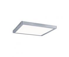 Paulmann LED Panel Atria eckig incl. 1x20 Watt Deckenlampe Chrom matt Deckenleuchte Kunststoff Wohnzimmerlampe 4000 K 70936
