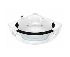 Whirlpool Pool Badewanne Eckwanne Wanne W05H-SC 140x140cm aktive Schlauch-Reinigung