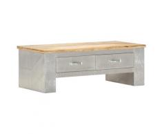 vidaXL Aviator Couchtisch 100x50x36 cm Mango Massivholz