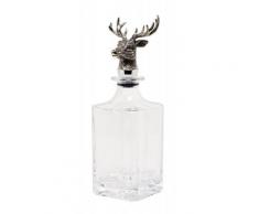 Glas Karaffe Hirsch H 28cm