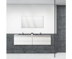 ARTland Wandspiegel Größe: 115x60 cm, rahmenlos mit Aufhänger, frei wählbar ob hoch- oder querformat, für Badezimmer, Flur oder Schlafzimmer