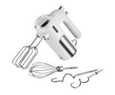 HANDMIXER 3 in 1 aus Edelstahl (mit ergonomischen Griff, Mit fünf Geschwindigkeitsstufen, Ideal zum Aufschlagen, BPA-frei, mit Zubehör)