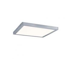Paulmann Aufbaupanel LED Atria eckig Deckenleuchte 24W Licht 2700K Warmweiß LED Panel Chrom matt dimmbar für Wand- und Deckenmontage 70867