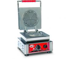 GMG - Waffeleisen Amore-S - 1x (Ø 16cm) - Wechselbare Backplatte Sehr einfach Montage - 50° bis 300°C - Leichte Reinigung