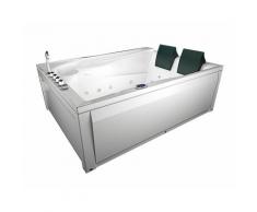 Whirlpool Pool Badewanne Eckwanne Wanne W12H-C-SC 180x135cm aktive Schlauch-Reinigung