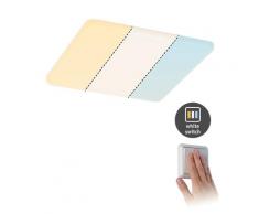 Paulmann LED Einbau Panel Veluna VariFit IP44 Warmweiß WhiteSwitch 185x185mm eckig incl. 1x14 Watt Deckenleuchte Transparent Kunststoff 3000 K 95379