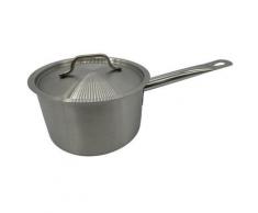 Saucentopf Sauteuse Topf Schwenkpfanne Stieltopf Stielkasserolle Edelstahl Induktion Gas Ceran Ø 16cm GSP
