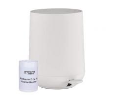 Zone Denmark Nova Pedaleimer Mülleimer Kosmetikeimer Badeimer Treteimer 5 Liter grau inkl 1 Rolle Beutel 331230-S01