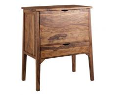 FineBuy Hausbar Sheesham Massiv Holz Schublade Barschrank Buffetschrank Kommode