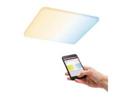 Paulmann LED Einbau Panel Areo VariFit IP44 Warmweiß Zigbee Tunable White 185x185mm eckig incl. 1x15 Watt Deckenleuchte Kunststoff 3000 K 95384