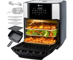 BALTER Heißluftfritteuse HL-1200, Friteuse, 12 Liter, Mini Backofen, Dörrautomat Funktion, LCD Display, 10 Programme, inkl. Rezeptheft und Zubehör