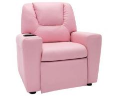 vidaXL Kindersessel Kunstleder Rosa