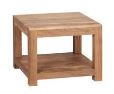 Wohnling Massivholz MUMBAI Akazie Couchtisch 60x60x45CM Wohnzimmertisch Beistelltisch