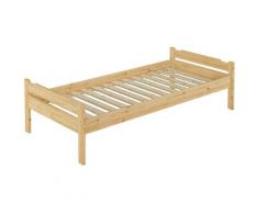 Jugendbett Kiefer natur 90x200 Einzelbett Singlebett Massivholzbett Rollrost 60.31-09FL
