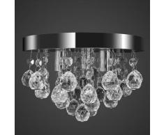 Kronleuchter Deckenleuchte Kristall Design Lüster Chrom