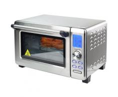 Syntrox Germany 60 Liter Mini Stand Backofen mit Umluft und Drehspieß kleinküche Minieküche mit 2 Kochplatten Miniofen