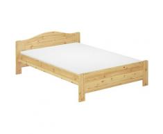 Doppelbett Kiefer natur Ehebett 140x200 Futonbett Massivholzbett Rollrost Matratze 60.37-14 M