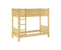 Etagenbett Kiefer natur 100x220 Nische 100 Stockbett ohne Rollrost 60.16-10-220oR