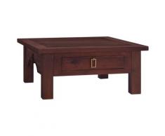 vidaXL Couchtisch Klassisch Braun 68x68x30 cm Massivholz Mahagoni