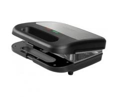 Cecotec Rock'nToast 3in1 Sandwichmaker mit 2 Sandwiches in Edelstahlausführung, 800 W Leistung und 3 austauschbaren Platten mit