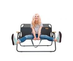 Klappbank Campingbank Gartenbank James tragbar klappbar 2 Sitzer Campingstuhl