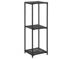 vidaXL Lagerregal Schwarz 30 x 30 x 90 cm Poly Rattan