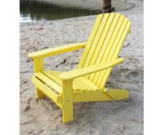 DanDiBo Strandstuhl Holz Gelb Gartenstuhl klappbar Adirondack Deckchair