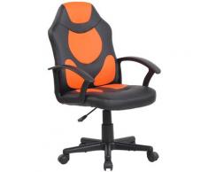 CLP Kinder Bürostuhl Adale schwarz/orange