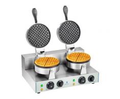 Royal Catering Doppel-Waffeleisen mit 2 x 1.300 Watt - rund RCWM-2600-R