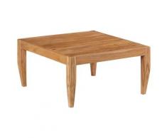 vidaXL Couchtisch Massivholz Akazie 80 x 80 x 41 cm Braun