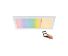 Paulmann LED Panel Amaris 595x295mm RGBW Smart Home Zigbee eckig incl. 1x22 Watt Deckenleuchte Weiß matt Deckenlampe Metall 2700 K 79808
