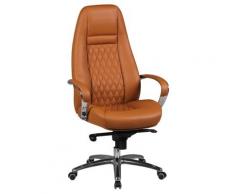 FineBuy AURELIO Bürostuhl Echtleder Schreibtischstuhl ergonomisch Chefsessel edel Drehstuhl höhenverstellbar