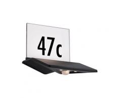 Paulmann Solar Hausnummernleuchte Yoko LED Außenleuchte incl. 1x1,2 Watt Anthrazit Kunststoff 3000 K Warmweiß 94243