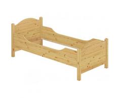 Seniorenbett extra hoch 90x220 Überlänge Holzbett Massivholz Einzelbett Gästebett 60.40-09-220 oR