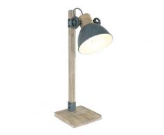 Vintage Schreib Tisch Leuchte Holz Spot verstellbar Wohn Zimmer Lese Leuchte Steinhauer 2665GR