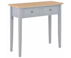 vidaXL Frisiertisch Konsolentisch Grau 79 x 30 x 74 cm Holz
