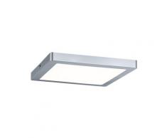 Paulmann Aufbaupanel LED Atria eckig Deckenleuchte 20W Licht 2700K Warmweiß LED Panel Chrom matt dimmbar für Wand- und Deckenmontage 70866