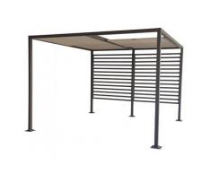 Gartenpavillon Pergola Gazebo Amun 3x4m Sonnenschutz Überdachung Alu Gartendach Pavillon Gartenzelt