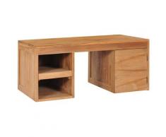 vidaXL Couchtisch 90×50×40 cm Massivholz Teak