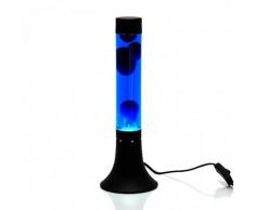 Licht-Erlebnisse LA558810BL Yvonne Lavalampe Blau H:38cm dekorativ Magma Lava Licht Leuchte Tisch